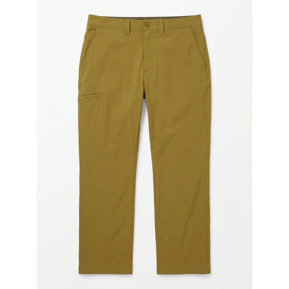 Eddie Bauer Mens 36x30 Guide Pro Pants Mustard Ochre Stretch Hiking 79M/23WR